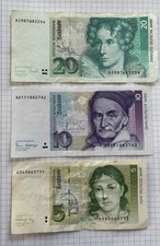 35 D-Mark DM Deutsche Mark Scheine