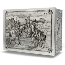 Geschenkdose Keksdose Gebäckdose Stollendose Dose Motiv große Kreuzritter Truhe