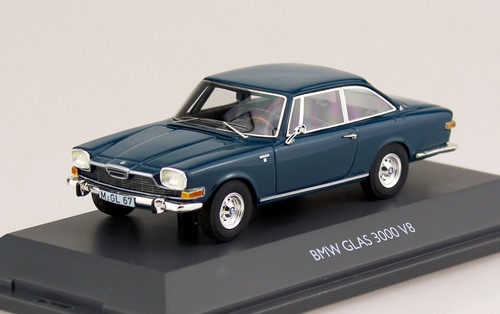 Bmw glas 3000 dunkelblau - v8,
