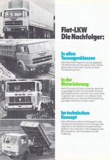 FIAT LKW Lastwagen Sattelzug Allradfahrzeuge Kipper 38 T Prospekt Brochure 7