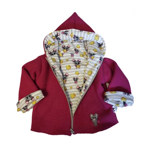 Wollwalkjacke zipfeljacke - ,