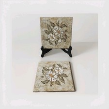 2x Vintage Keramik Fliesen