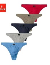Marken Herren String 5er Pack Unterwäsche Jersey Bunt Gr.3