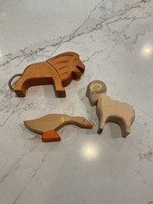 OSTHEIMER 3 Wooden Animals (