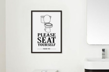 WC Bild Poster Kunstdruck