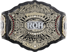 ROH Ring Of Honor World Championship Wrestling Title Gürtel Zink Messing Leder