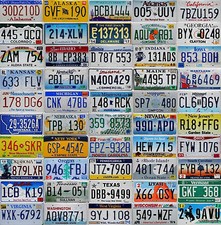 Original usa nummernschild - original,
