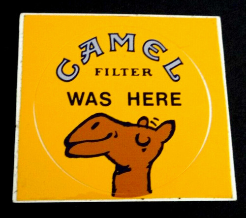 Werbe aufkleber camel filter - camel,