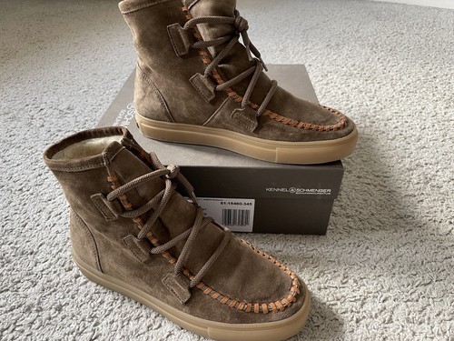 Braune lammfell boots von - braune,