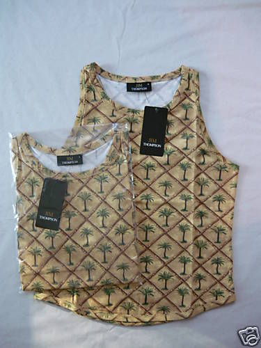 Toptank strandshirt palmen - toptank,