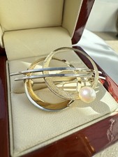 585 Bicolor Brosche 14 Karat