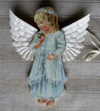 ANHÄNGER - ENGEL - PORZELLAN - GARDEN BEAUTY -  M 392 - BRADFORD EDITIONS