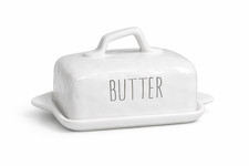 Keramik Butterdose mit Deckel