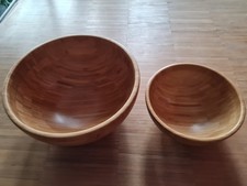 2 Stück BLANDA MATT Servierschüssel, Bambus - einmal 28 cm und einmal 20 cm Ikea