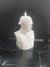 Kaiser Wilhelm preußische Offiziersbüste - Historische Militärkunst - Deutscher Kaiser 