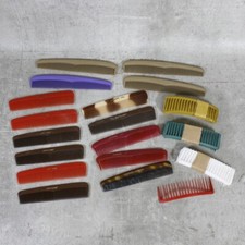 46 x Kamm Einsteckkamm Vintage Doppel Anker Berlin Plast Horn Einsteckkamm