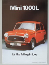 Mini (Leyland) 1000 L Verkaufsprospekt 06/1981 Einzelblatt 2 Seiten