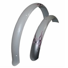 Electra The Betty Lady Cruiser Schutzbleche 26" Flammen Longboard Fender  White