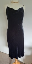 Vintage M&S Samt Schlupf Kleid