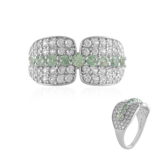Alexandrit zirkon silber ring - zirkon,