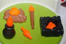 **Playmobil** Lagerfeuer Flamme offenes Feuer Fackel Kamin Zubehör Garten Burg