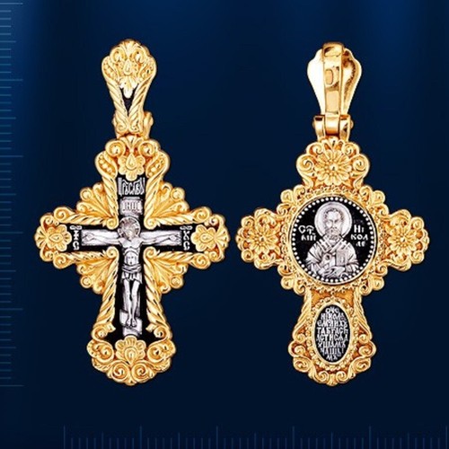 Russisches kreuz silber - russisches, 925