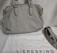 Liebeskind Berlin Leder Tasche  NP 199,00€ top Zustand neuw. Grau m. Staubbeutel