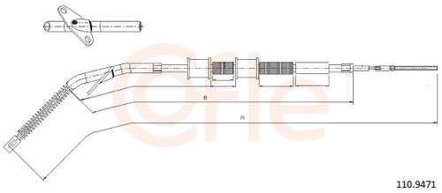 Cofle handbremsseil bremsseil - handbremsseil,