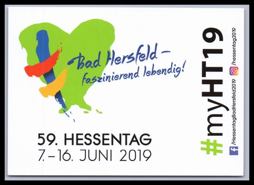 Ansichtskarte hessentag 2019 - ansichtskarte,