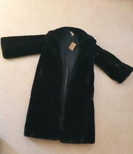 Kunstpelzmantel schwarz - gr.xs,