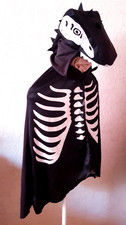 H&M Halloween Kapuzenumhang SKELETT- VOGEL DRACHE Gr.104-140
