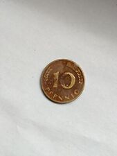 10 Pfennig Kursmünze 1950 D