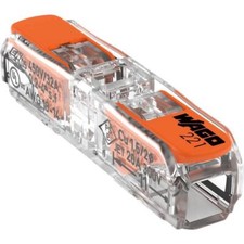 WAGO Durchgangsverbinder 2-Leiter-Klemme mit Hebel | 221-2411 | 60 Stück NEU OVP