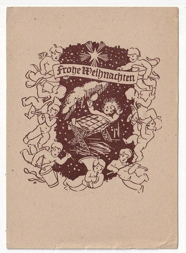 Uralte weihnachtskarte - uralte,