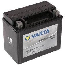 Varta YTX12-BS Motorradbatterie AGM 12V 10Ah Batterie CTX12-BS YTX12-4 51012