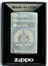 ZiPPO DDR  Wappen + GRATIS GRAVUR + mit / ohne Geschenkset