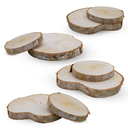 Birken holz astscheibe cm - holz, 7-12