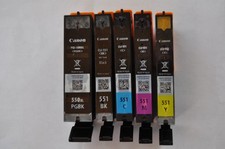 Canon PGI-550XL PGBK CLI-551 BK C M Y iP7250,iP8750,iX6850,MG5450,MG5550,MX925