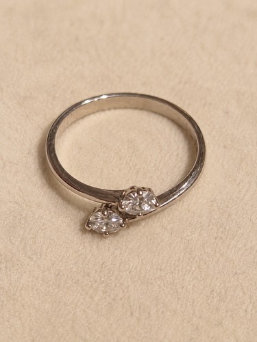 585er weißgold ring mit - 585er, 4