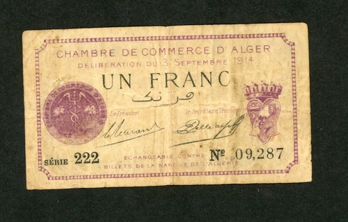 Frankreich alger 1 franc - frankreich, d