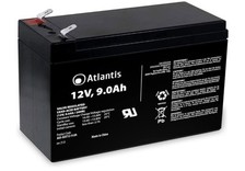Atlantis Land-BAT12 9.0 A Batterie UPS Strom Elektrizität Stahl Nickel Schwarz