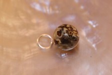 Bernstein Anhänger - Kugel - 13 mm - Amber - Trachten - Sterling Silber - 925 -