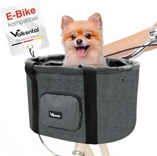 Valkental Fahrrad Korb Hundetasche S Klickfix kompatibel