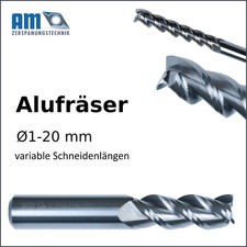 VHM Fräser Schaftfräser Alu & NE Metalle Alufräser