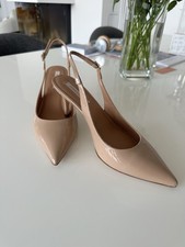 PuraLopez Slingpumps Natur Lackleder 38