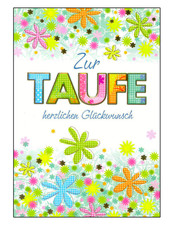 Taufe Glückwunschkarte