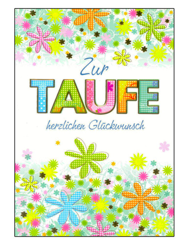 Taufe glückwunschkarte - taufe,
