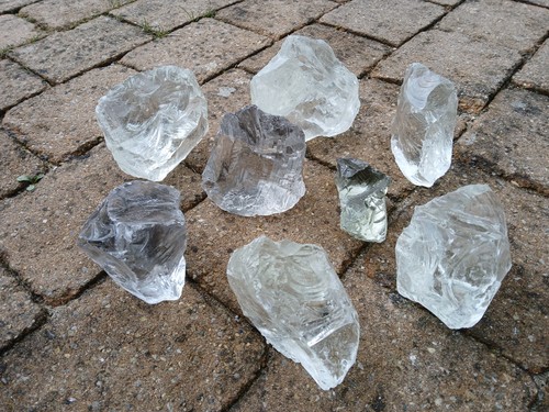 Stk glasbrocken weiss - stk.,