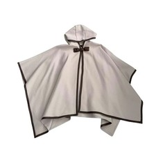 Zara Cape mit Lederbesatz und
