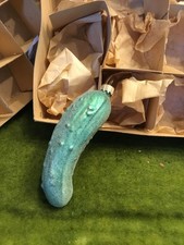 Alter Christbaumschmuck  Weihnachtsschmuck GURKE  Lauscha 288